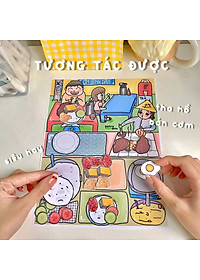 Bộ Tranh Tương Tác Cô Tiên Xanh - Tiệm Cơm Tấm Sườn Bì Chả