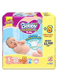 TÃ DÁN BOBBY SƠ SINH SIZE S80 MIẾNG