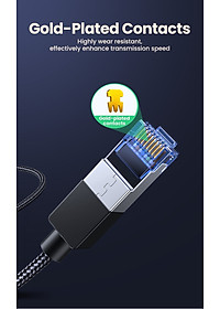 Cáp mạng Cat8 đúc sẵn bọc dù dài 20M Ugreen 30800 hàng chính hãng