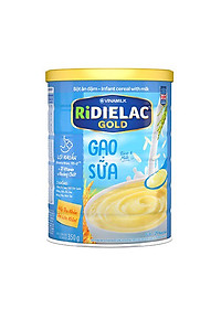BỘT ĂN DẶM RIDIELAC GOLD GẠO SỮA - HỘP THIẾC 350G