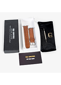 Dây đồng hồ dành cho AW da đà điểu D109 - Da thật khâu tay thủ công cao cấp