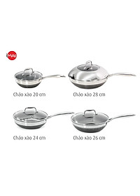 Chảo chống dính bếp từ iMat Hybrid kết hợp giữa lớp phủ điêu khắc chống dính Daikin và inox 430 chống xước