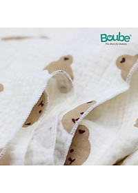 Khăn sữa cho bé sơ sinh và trẻ nhỏ Boube, quà tặng kèm tri ân khách hàng - Cotton tự nhiên, hút ẩm tốt, an toàn cho bé