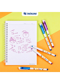 Hộp 10 cây Bút lông kim - Bút mực nước Beebee Thiên Long FL-04 mực tím