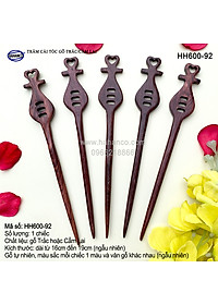 Trâm cài tóc bằng gỗ Cẩm Lai/Trắc (Đủ kiểu dáng) HH600 - phong cách cổ trang, điêu khắc sang chảnh HOT TREND cho nữ  - HAHANCO
