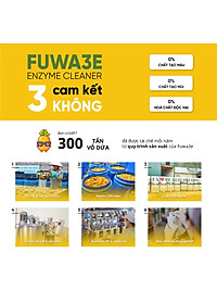 Nước giặt xả hữu cơ enzyme sinh học từ vỏ dứa Fuwa3e 500ml/ 100ml