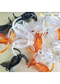 Kẹp tóc càng cua, kẹp càng cua Hàn Quốc 3 răng nhiều màu trơn BanaMoon PK22-3-003