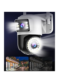 Camera IP Yoosee PTZ Ngoài Trời 2 Màn Hình 5MPX Xem Đêm Có Màu, Hỗ Trợ Đàm Thoại 2 Chiều Xoay 360 Độ - Hàng Chính Hãng