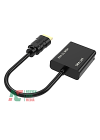 Cáp Chuyển HDMI to VGA MT-ViKi Hỗ Trợ Độ Phân Giải Full HD 1080P - Hàng Nhập Khẩu
