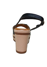 Giày Sandal Nữ Đế Xuồng HÀ NAM Da Bò Thật Thời Trang Cao Cấp 9cm DNU2144