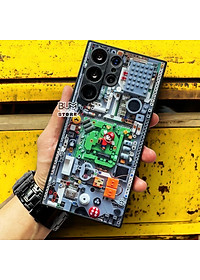 Ốp Lưng Cho Samsung S25 Ultra / S24 Ultra / S23 Ultra / S22 Ultra Super Mario Viền Dẻo Tráng Gương