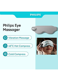 Máy massage mắt nóng và lạnh công nghệ 3Dsuit và VibWave. Thương hiệu Philips Hà Lan cao cấp PPM3101E - Dung lượng pin: 600mAh - HÀNG NHẬP KHẨU