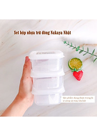 Combo 2 sản phẩm set 03 hộp chia thức ăn 200ml-180ml, thiết kế tinh tế, đẹp mắt, khả năng giữ kín hơi vượt trội - nội địa Nhật Bản 