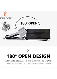 Balo laptop Arctic Hunter B00227 chất liệu oxford chống nước, khóa mở rộng như vali, cổng kết nối USB