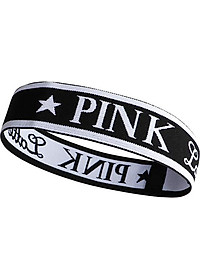 Băng Đô Thể Thao Chữ Pink Latte