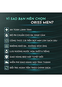 Dung Dịch Vệ Sinh Nam Dạng Bọt ORIMEN làm sạch dịu nhẹ khử mùi chai 120ml