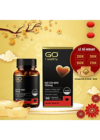 GO Co Q10 160MG 60 VIÊN- Viên uống bổ tim nhập khẩu chính hãng GO Healthy New Zealand