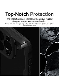 Ốp lưng dành cho iPhone 15 Pro Max/15 Pro/15 Plus/15 RINGKE Fusion X - Hàng Chính Hãng