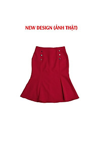 Chân váy đuôi cá dáng midi, Lưng cao, Ôm body, Độ dài 60cm phong cách công sở thanh lịch vải co giãn 4 chiều New Design CV015A