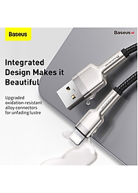 Cáp sạc nhanh Baseus Cafule Metal Series USB-IP CALJK  2.4A - hàng chính hãng