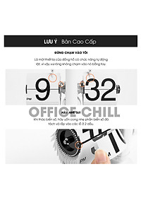 Đồng Hồ Để Bàn lật số cơ học Auto Flip Clock Retro Mac Setup Đồng hồ phong cách vintage cổ điển Sang Trọng chất liệu thép không gỉ