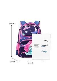 Balo học sinh cấp 1và 2 siêu nhẹ chống gù chống nước cao cấp phong cách châu âu