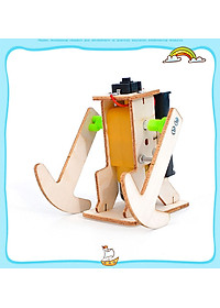 Bộ Đồ Chơi Lắp Ghép STEM Robot Đi Bộ J-12 Bằng Gỗ. Đồ Chơi Thí Nghiệm Cho Bé + Tặng Kèm 1 Tranh Ghép Bằng Gỗ