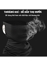 Khăn Trùm Mặt Che Nắng Đi Phượt Đa Năng Cao Cấp Vải Thoáng Khí, Mau Khô, Dễ Mặc Cho Nam Và Nữ Dành Cho Phượt Thủ - Mai Lee