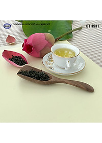 Thìa/Muỗng xúc trà gỗ Óc Chó (15cm) CTH531 - Dùng xúc cafe, xúc gia vị, ăn uống sạch, decor trang trí