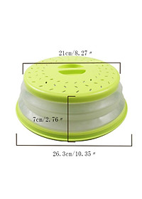 Plastic Microwave Food Cover Vented Splatter Protector Lid Safe Vent Yellow