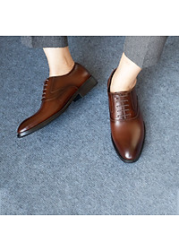 Giày da nam, giày oxford công sở G103 - Da bò Nappa cao cấp