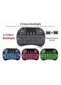 Bàn phím Wireless mini UKB500- Bàn phím không dây mini keyboard kiêm chuột cảm ứng đa năng wireless - Hàng chính hãng