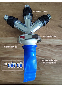 Bộ thoát nước máy giặt, thoát nước thải, nước thoát sàn nhà tắm, vệ sinh kiêm chống mùi hôi, ngăn côn trùng trào ngược – Bộ chia 3, MIHOCO 312