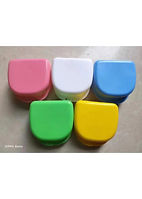 Hộp đựng khay niềng răng, hàm duy trì, chỉnh nha, máng nha khoa tiện lợi nhiều màu