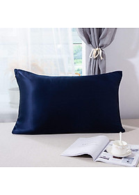 Cặp Vỏ Gối Lụa Cao cấp A - 50x70cm hoặc 60x80cm - mềm mịn mát lạnh
