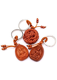 Combo 3 móc khóa Hư Không Tạng - Văn Thù Bồ Tát - Rồng Phong Thủy - bình an, may mắn