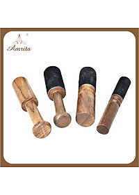 Dùi chuông xoay Nepal - Dùi gỗ bọc da cao cấp - singing bowl - Chùi gỗ đánh chuông xoay - mõ gỗ tụng kinh - Amrita