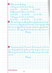 Luyện Tập Toán 4 Quyển 1 - Trình Bày Trên Giấy Ô Li (Bộ Sách Chân Trời Sáng Tạo) _HA