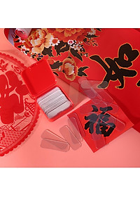 Băng keo dán 2 mặt trong suốt siêu dính treo đồ (Hộp 60 miếng)