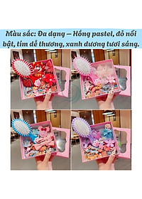 Túi Hộp Kéo 28 Chi Tiết Kẹp Tóc Dây Cột Tóc Làm Quà Tặng Dễ Thương Phụ Kiện Tóc Cho Nữ Và Bé Gái
