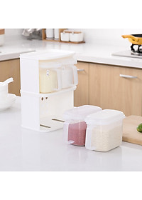 Kệ nhựa đựng hộp gia vị Inomata 2 màu - Hàng nội địa Nhật Bản
