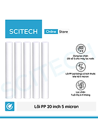 Combo 5 lõi PP 20 inch 5 micron - Lõi số 1 máy lọc nước RO, bộ lọc thô - Hàng chính hãng