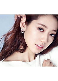 Bông tai hoa sát tai ngọc trai đính đá