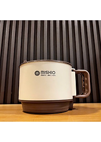 Nồi Lẩu Điện Mini 1.5L Mishio MK392 600W lòng nồi inox 304 không gỉ sét - hàng chính hãng