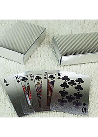 Bộ Bài PVC Mạ Vàng 24K Mạ Bạc Cao Cấp Chất Liệu Đàn Hồi, Bộ Bài Tây Poker Polieste Không Thấm Nước, Hàng Chính Hãng