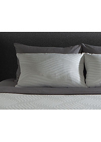 Gối Nằm Cao Su Thiên Nhiên  Liên Á Oval Grey  kích thước 45x65x12cm