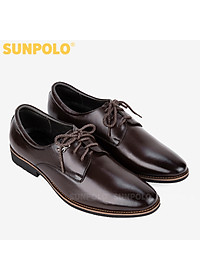 Giày Tây Nam Da Bò SUNPOLO SPH286 - Nâu Cafe, Nâu Bò