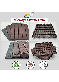 Tấm nhựa lót sàn MHI cao 2 cm, chuyên dụng cho ban công, bể bơi sân vườn PP - kích thước 30 cm x 30 cm x 2 cm