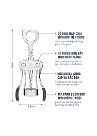 Dụng Cụ Khui Rượu Vang Benchusch - Hàng Chính Hãng