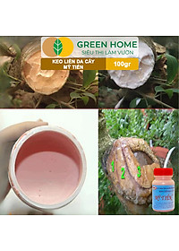Keo Liền Sẹo Cho Cây Greenhome, Mỹ Tiến, Chai 100gr, Liền Nhanh Vết Cắt Da Cây, Chiết Cành, Tạo Dáng Bonsai, Lan, Kiểng